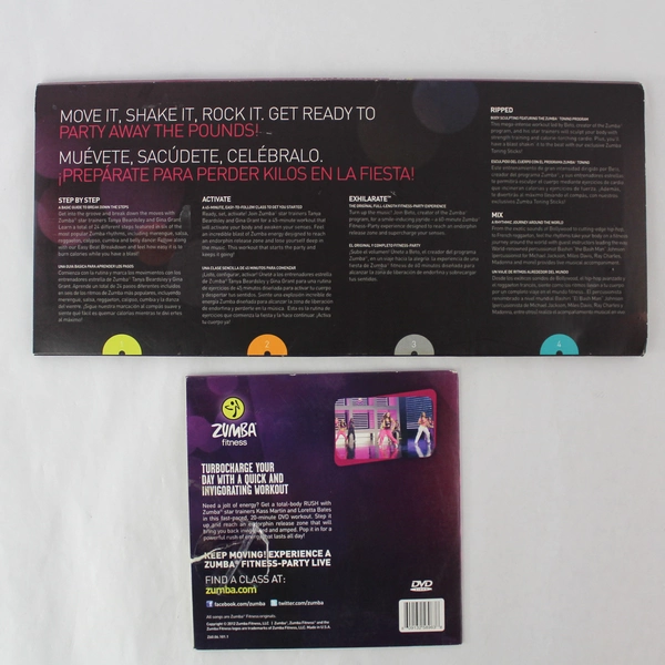 Lot of 5 Zumba Fitness & Zumba Gold DVDs Instructional Workouts
