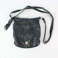Piazza Faux Leather Black Crossbody Purse Shoulder Bag