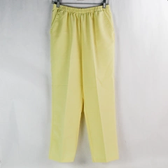 Vintage Blair Women's Bright Yellow Elastic Waist Straight Leg Size 8PS