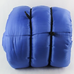 The Wenzel Company Blue Water Resistant Poly Nylon Sleeping Bag Plaid Lined