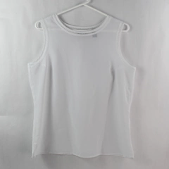 Karen Scott Petites White Sleeveless Top Blouse Women's Size PL