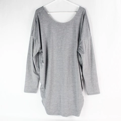 Lucy Gray V-Back Long-Sleeve Shirt Top Women's Plus Size 2X