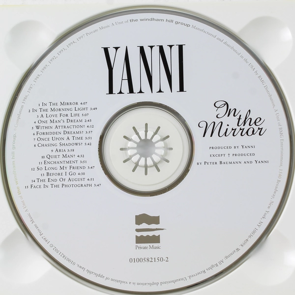 Yanni In the Mirror CD 1997 Private Music
