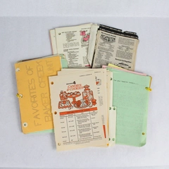 Lot of Vintage Cookbook Clippings Recipe Cards Pre-Owned Ephemera