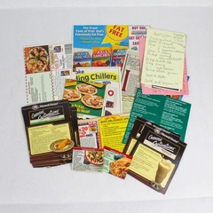 Lot of Vintage Coupon Cardboard Recipe Cards Pre-Owned Ephemera