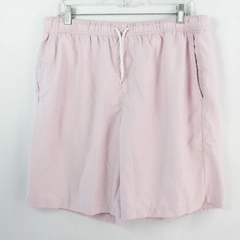 Empyre Men's Light Pink Drawstring High Waist Swimming Shorts w/ Pockets Size XL