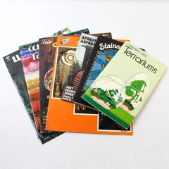 Lot of 7 Vintage Crafting, Weaving, Stain Glass & Terrarium Magazine Brochures