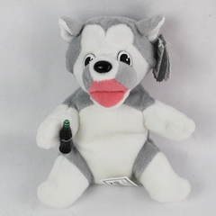 1997 Coca Cola Husky with Coca-Cola Bottle Bean Bag Plush with Tag