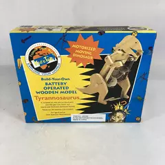 Kid Tek Build Your Own Battery Operated Tyrannosaurus Wooden Model Kit