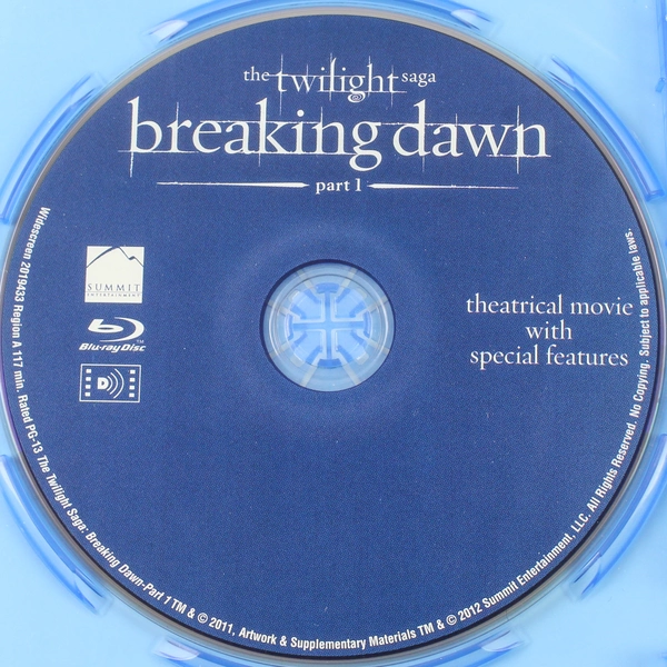 The Twilight Saga Breaking Dawn Part 1 Blu-ray 2011 Special Edition