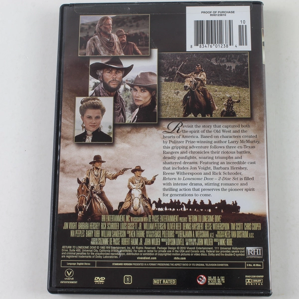 Return to Lonesome Dove DVD 2010 2-Disc Set