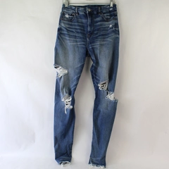 American Eagle Super Stretch High-Rise Ripped Denim Jeggings Women's Size 6
