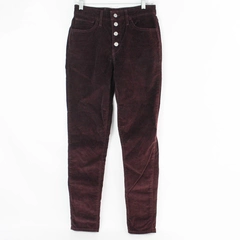 Levi Strauss Dark Maroon High-Rise Skinny Corduroy Pants Women's 27
