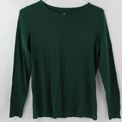 St. John's Bay Green Long-Sleeved Shirt Women's Size Small