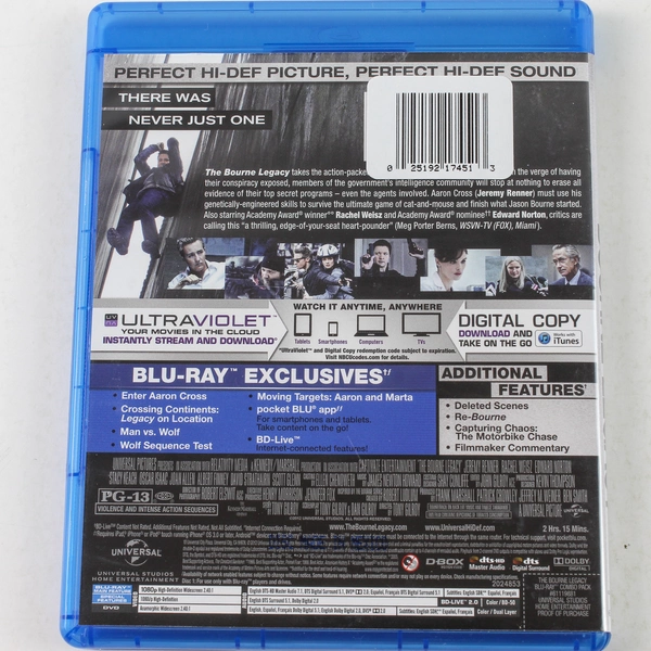 The Bourne Legacy Blu-ray And DVD 2012 Jeremy Renner Edward Norton