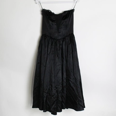Vintage Jessica McClintock Black Strapless Formal Dress Women's Size 11