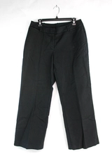 Worthington Women's Black Straight Leg Mid Rise Curvy Fit Dress Pants Size 12