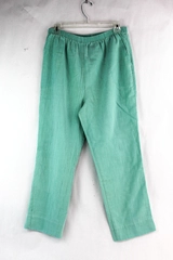 Vintage Blair Women's Teal Elastic Waist High Rise Straight Leg Pants Size 12