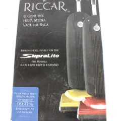 Riccar Hepa Filtration Vacuum Bags For SupraLite Series Open Box of 4 New