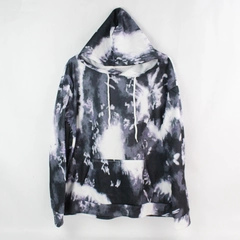 Unbranded Black Purple White Hoodie Kangaroo Pocket Men's Size Large