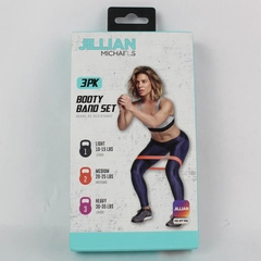 Jillian Michaels Booty Band Set 3 Pack Resistance Exercise Bands NIB Sealed