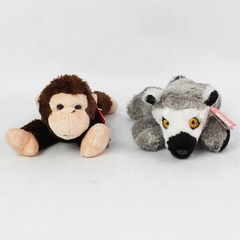 Lot of 2 Aurora Stuffed Animals Monkey & Lemur 
