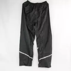 Salzmann Black Reflective Waterproof Rain Pants Size Large