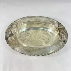 Vintage CPC Electroplated Copper Bowl With Rope Edge 11.5 Inch