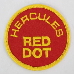 Vintage Hercules Red Dot Shotgun Powder Embroidered Sew On Patch 3"