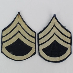 Lot of 2 Vintage Military Rank Uniform Sew On Patches 4"