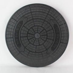 The Swiveler Black Plastic Lazy Susan Turntable Style Exercise Wheel 12"