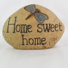 Home Sweet Home Dragonfly Decorative Rock Door Stopper