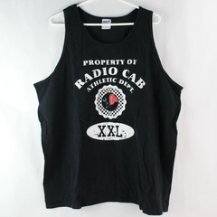 Gildan Size 2XL Graphic Print Tank Top Property of Radio Cab Athletic Dept