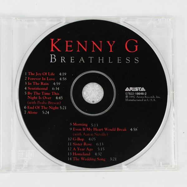 Breathless by Kenny G 1992 Arista Records Album CD