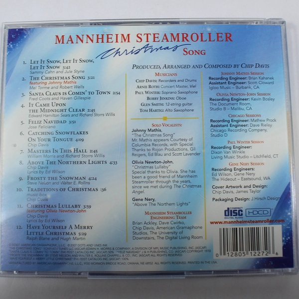 Mannheim Steamroller Christmas Song Chip Davis American Gramaphone CD 2007