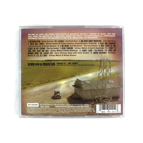 Down from the Mountain O Brother Where Art Thou Various Artists 2001 CD