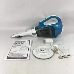 Black & Decker 16V Cordless Hand Vac Blue And White BDH201LP With Charger