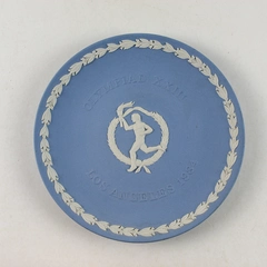 Wedgwood Blue Jasperware 1984  XXIII Los  Angeles Olympiad Plate