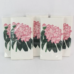 Sealed 60 Count Creative Arts Pink Flower Design Paper Napkins