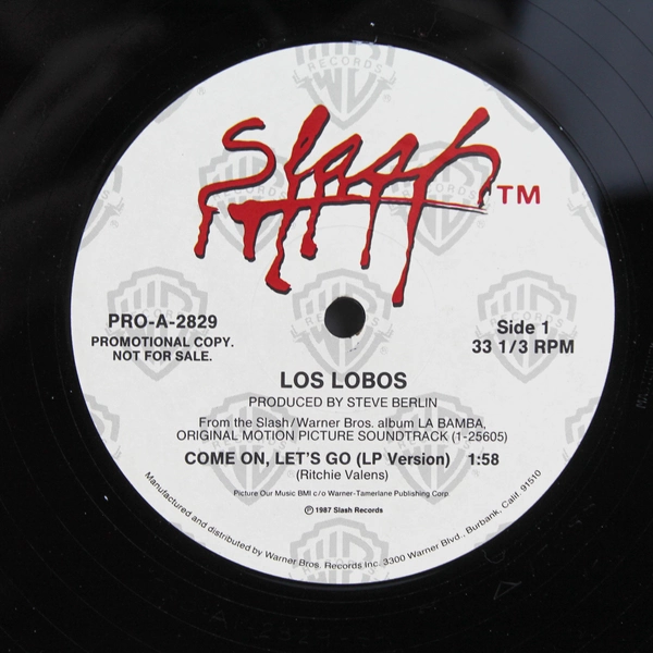VTG Slash Records Come On Let's Go LP by Los Lobos 1987 Promo Copy PRO-A-2829