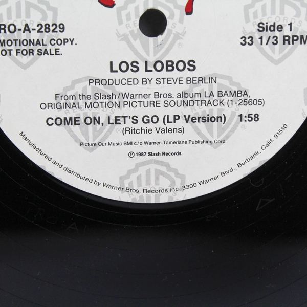 VTG Slash Records Come On Let's Go LP by Los Lobos 1987 Promo Copy PRO-A-2829