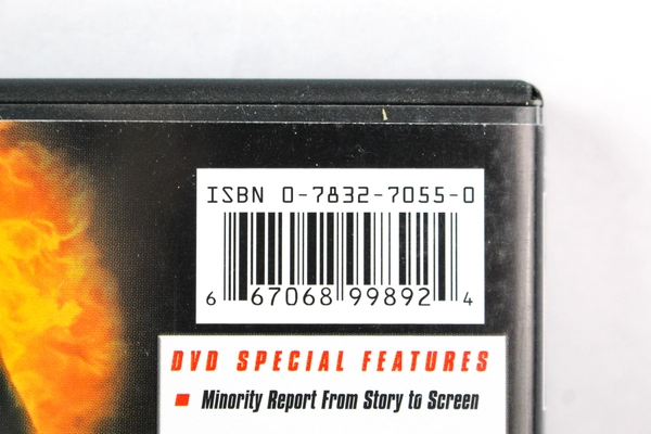 Minority Report DVD with Bonus Features 2002 20th Century Fox Tom Cruise