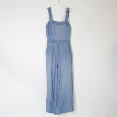 Madewell Light Wash Denim Apron Tie Back Jumpsuit Women's Size 2