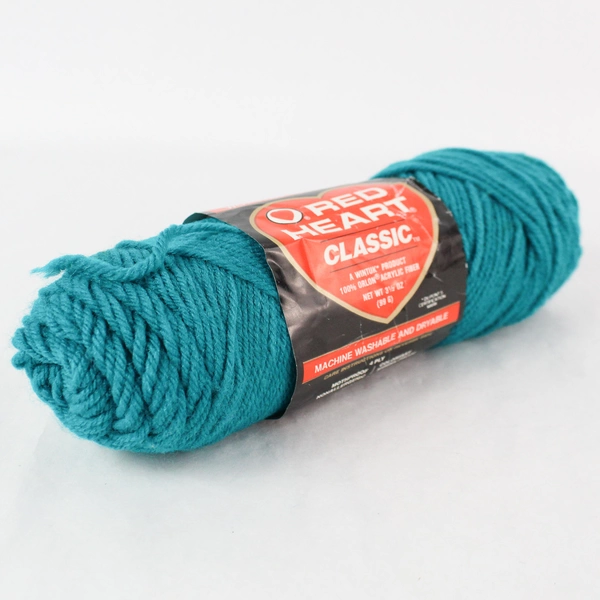 Vintage Coats & Clark Red Heart Classic Acrylic Yarn Skein Peacock Green