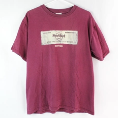Authentic Hard Rock Cafe Denver Maroon Red Cotton T-Shirt Adult Size Large