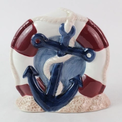 Ceramic Jubilee Harbor Anchor Toothbrush Holder Ocean Nautical Decor