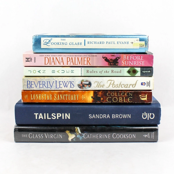 Lot of 7 Mixed Female Novels The Postcard Looking Glass Tailspin & More