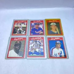 Lot of 6 1990 Donruss Baseball Cards Larry Walker Mark McGwire & More