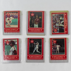 Lot of 6 Vintage 1980s Mike Schmidt Baseball Cards Star Brand Collectibles