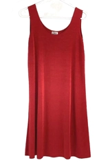 Vintage Red Sundress Women's Size Small Sleeveless Stretch Jostar 